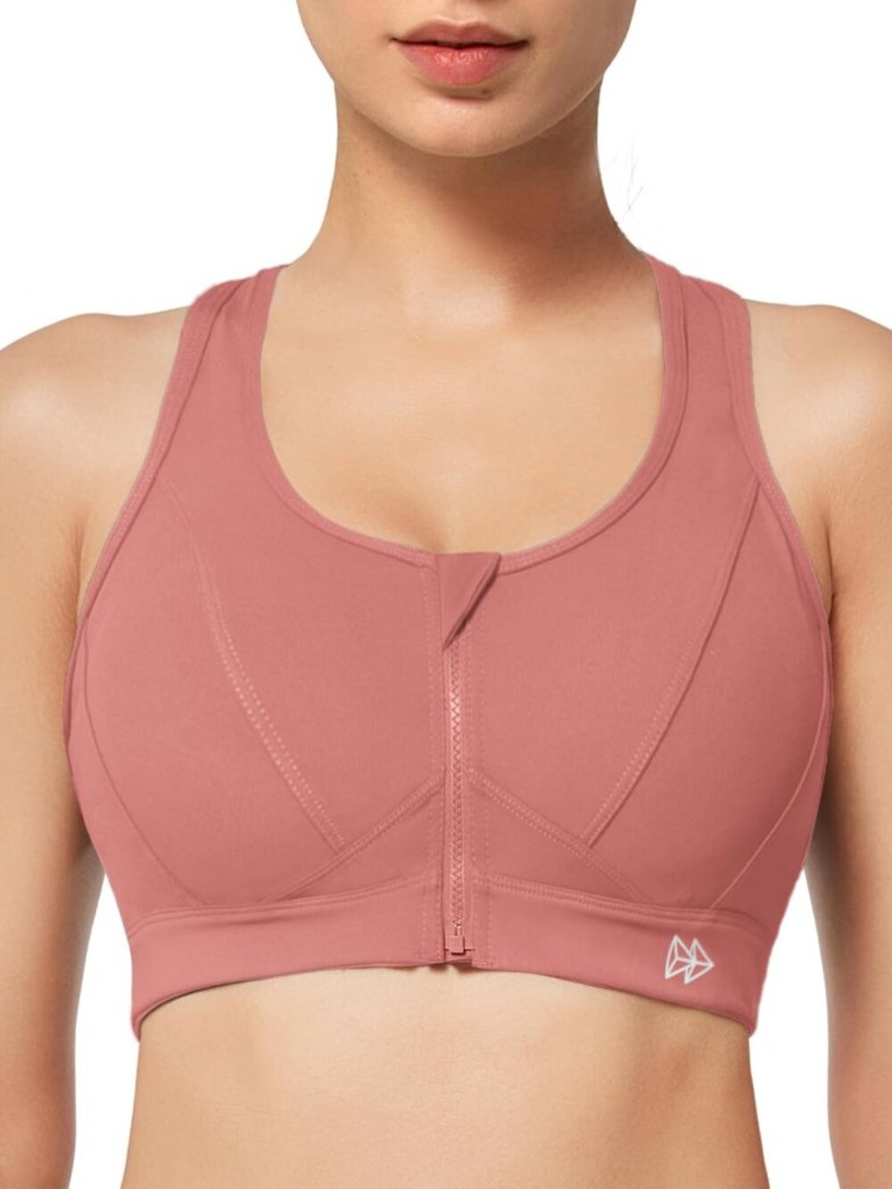 High Impact Zip Front Sports Bra for Large Bust | Comfortable & Supportive Fit